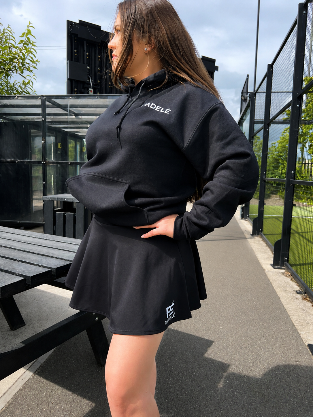 Womens Padel Skort - Black
