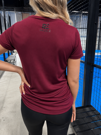 Womens Sports Top - Burgundy