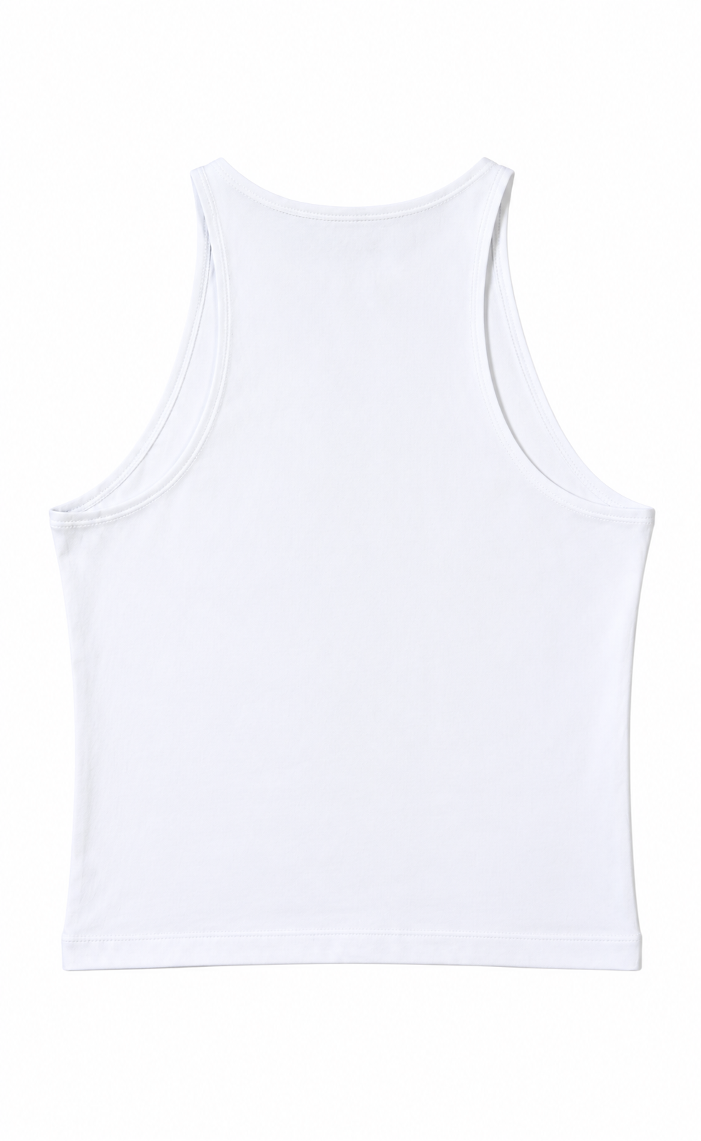 Womens Cropped Tank Top - White