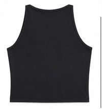 Womens Cropped Tank Top - Black