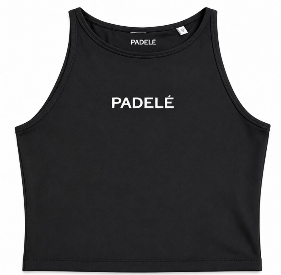 Womens Cropped Tank Top - Black