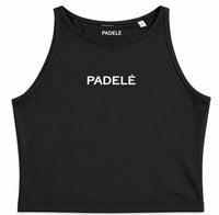 Womens Cropped Tank Top - Black